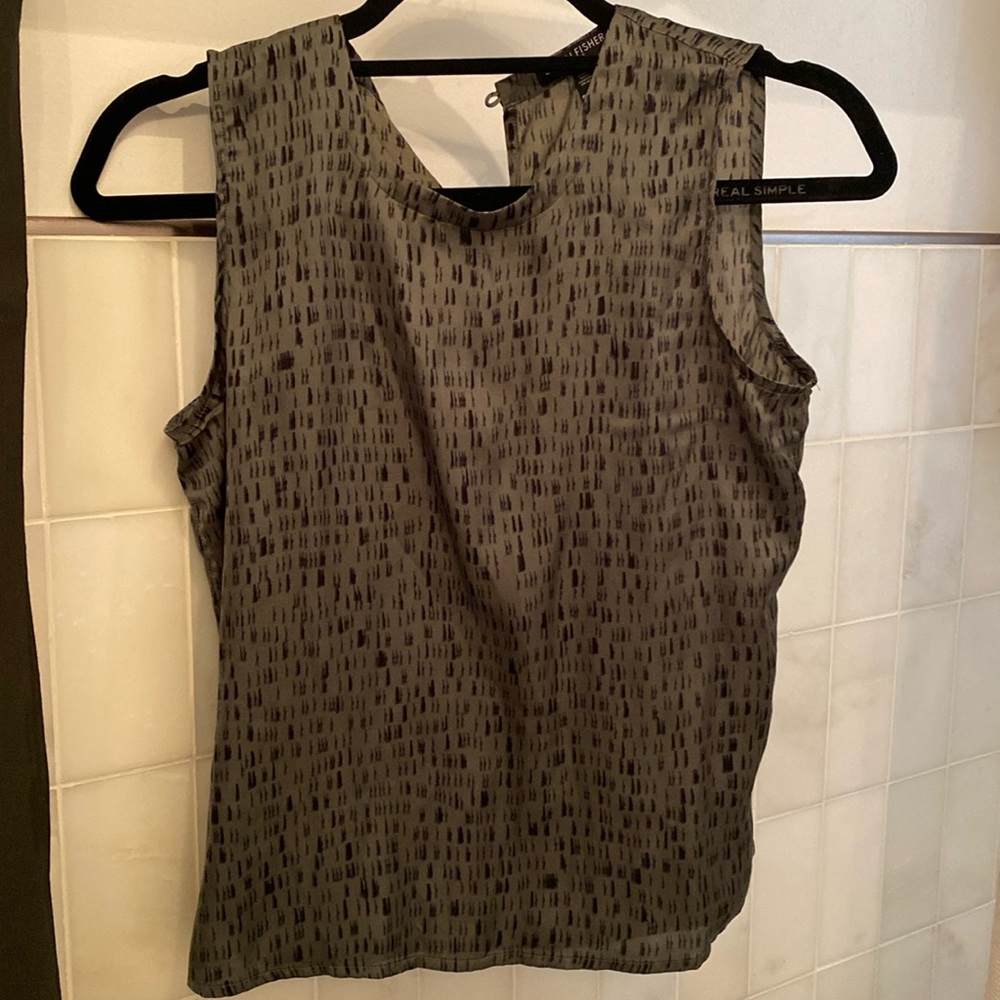 Eileen Fisher silk sleeveless blouse petite / XS